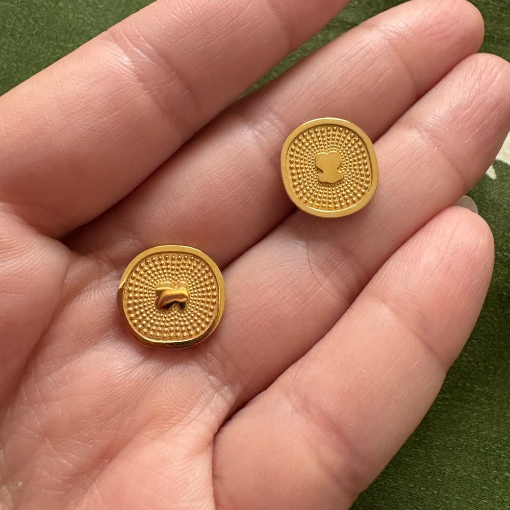 Tous Gold-Tone Stud Earrings